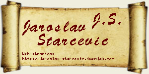Jaroslav Starčević vizit kartica